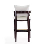 Lot de 3 tabourets de bar Ritz en bois de hêtre rembourrés - Manhattan Comfort