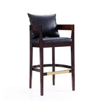 Lot de 3 tabourets de bar Ritz en bois de hêtre rembourrés - Manhattan Comfort
