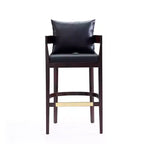 Lot de 3 tabourets de bar Ritz en bois de hêtre rembourrés - Manhattan Comfort