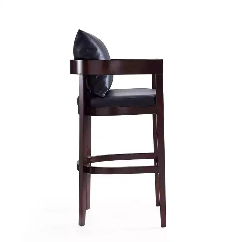 Lot de 3 tabourets de bar Ritz en bois de hêtre rembourrés - Manhattan Comfort