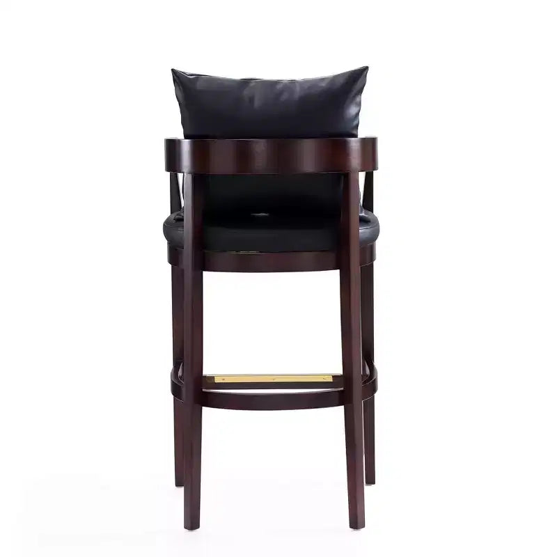 Lot de 3 tabourets de bar Ritz en bois de hêtre rembourrés - Manhattan Comfort