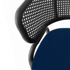 LeisureMod Ervilla Chaise de salle à manger moderne Rembourrée confortable Fauteuil d'appoint avec pieds en fer noir, pour cuisine, salle à manger, café, restaurant