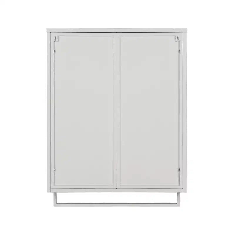 Meuble mural de salle de bain avec étagères amovibles, armoire de rangement murale à double porte vitrée, buffet de cuisine pour salle de bain et cuisine