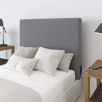 Tête de lit Merrick Lane en faux lin avec revêtement élégant, double option de suspension, station de charge avec 2 prises, port USB, port USB-C