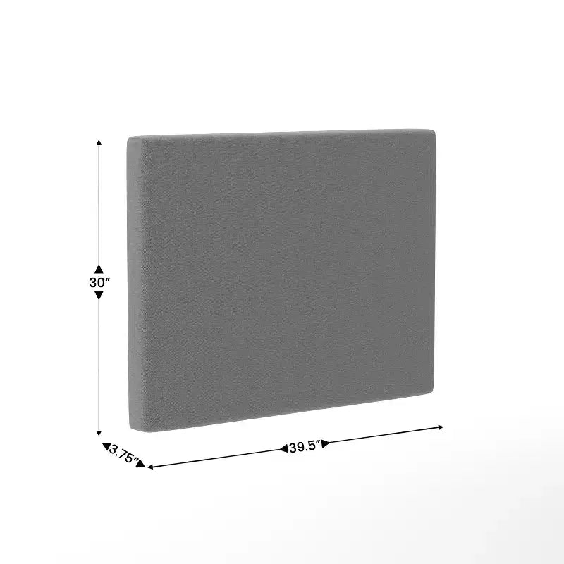 Tête de lit Merrick Lane en faux lin avec revêtement élégant, double option de suspension, station de charge avec 2 prises, port USB, port USB-C