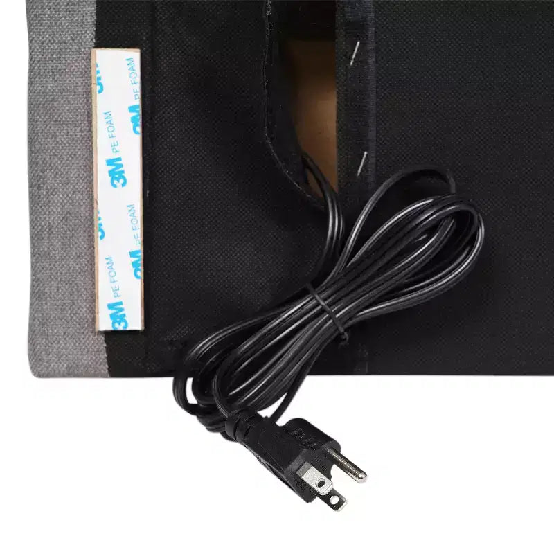 Tête de lit Merrick Lane en faux lin avec revêtement élégant, double option de suspension, station de charge avec 2 prises, port USB, port USB-C