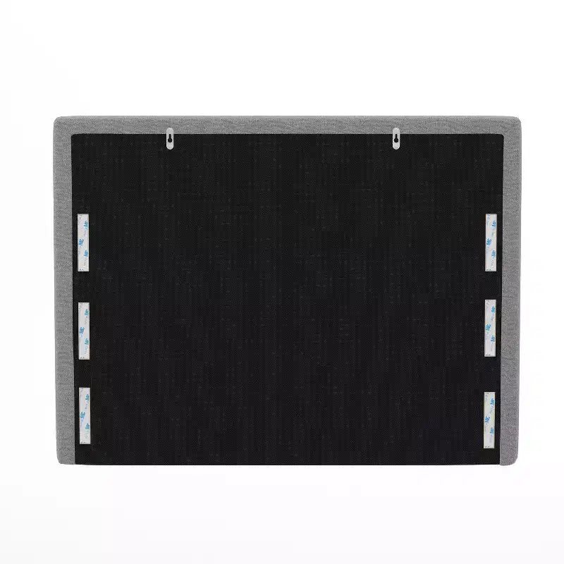 Tête de lit Merrick Lane en faux lin avec revêtement élégant, double option de suspension, station de charge avec 2 prises, port USB, port USB-C