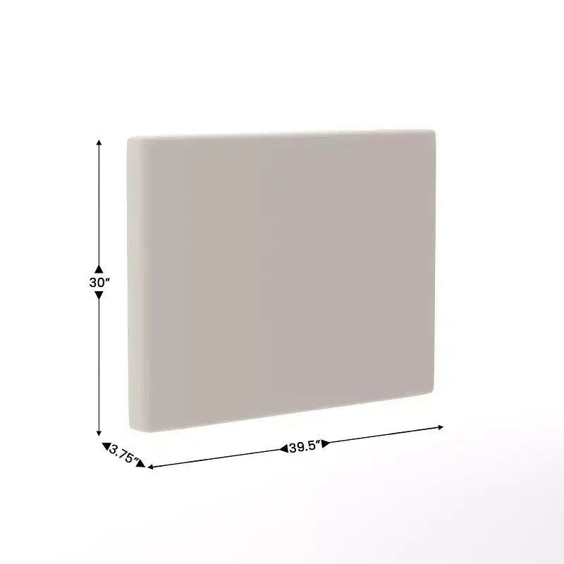 Tête de lit Merrick Lane en faux lin avec revêtement élégant, double option de suspension, station de charge avec 2 prises, port USB, port USB-C
