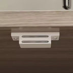 Famapy Buffet de cuisine en bois de 150 cm avec portes métalliques, 3 tiroirs et étagères pour salle à manger