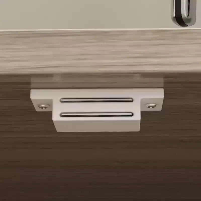 Famapy Buffet de cuisine en bois de 150 cm avec portes métalliques, 3 tiroirs et étagères pour salle à manger