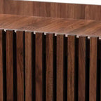 Meuble à chaussures en bois, finition noyer, style moderne Mid-Century, Baxton Studio Delaire