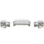 Diglur 3-Piece Outdoor Lounge Set, Gray