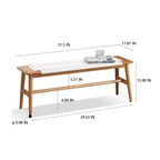 Banc de salle à manger en bois, banc de bout de lit, banc d'entrée, banc intérieur pour couloir, salon, cuisine, entrée, balcon, chambre à coucher