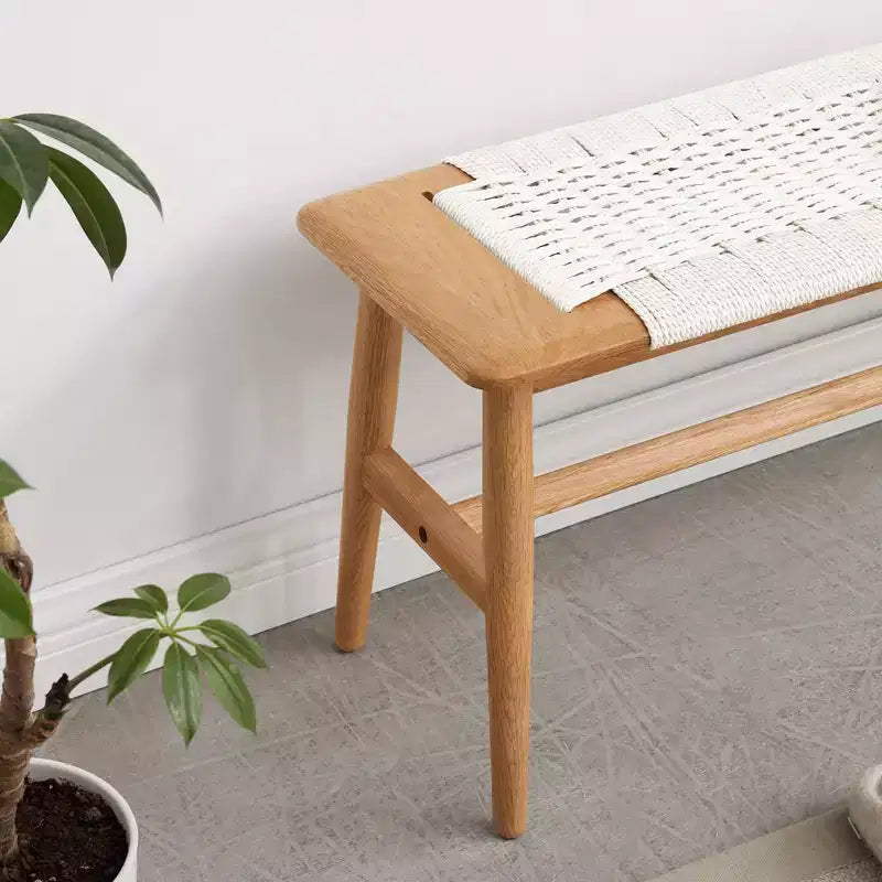 Banc de salle à manger en bois, banc de bout de lit, banc d'entrée, banc intérieur pour couloir, salon, cuisine, entrée, balcon, chambre à coucher