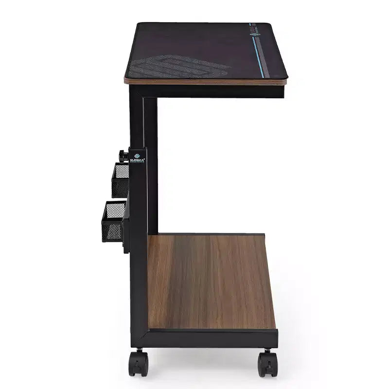 Chariot CPU mobile EUREKA ERGONOMIC à hauteur réglable avec tapis de souris