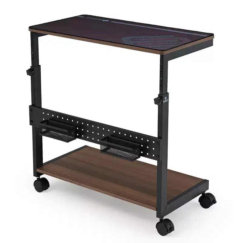 Chariot CPU mobile EUREKA ERGONOMIC à hauteur réglable avec tapis de souris