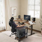Chariot CPU mobile EUREKA ERGONOMIC à hauteur réglable avec tapis de souris