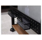 Chariot CPU mobile EUREKA ERGONOMIC à hauteur réglable avec tapis de souris