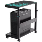 Chariot CPU mobile EUREKA ERGONOMIC à hauteur réglable avec tapis de souris