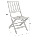 Ensemble de salle à manger d'extérieur extensible 6 chaises 1 table SAFAVIEH Linda - 35Px79Lx30H