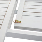 Ensemble de salle à manger d'extérieur extensible 6 chaises 1 table SAFAVIEH Linda - 35Px79Lx30H