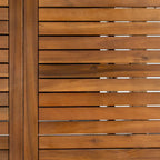 Ensemble de salle à manger d'extérieur extensible 6 chaises 1 table SAFAVIEH Linda - 35Px79Lx30H