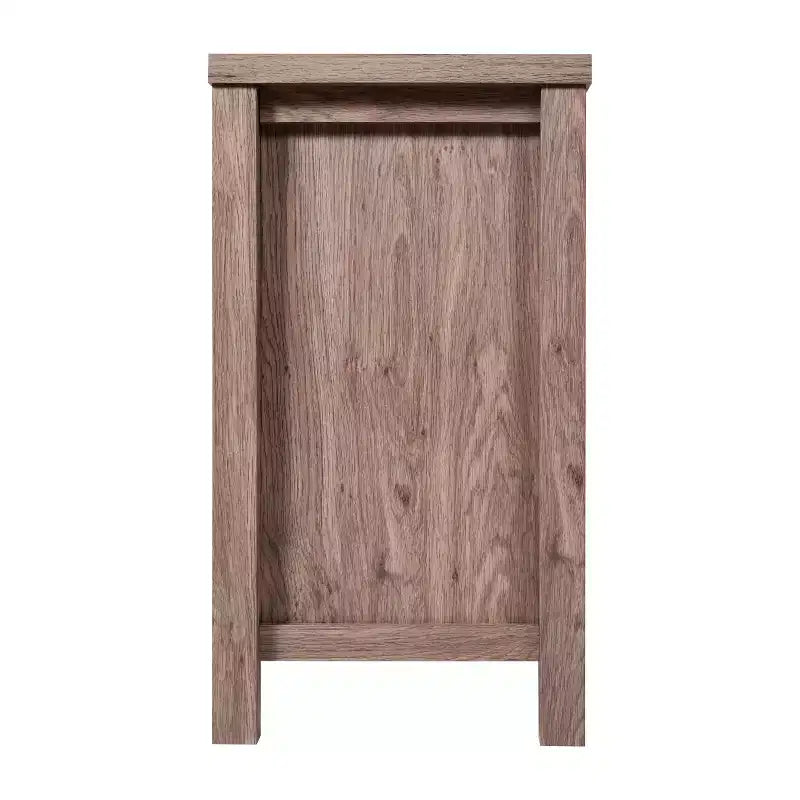 Buffet/bahut Merrick Lane en bois composite avec deux tiroirs et une étagère ouverte, deux portes en verre trempé pour salle à manger/cuisine