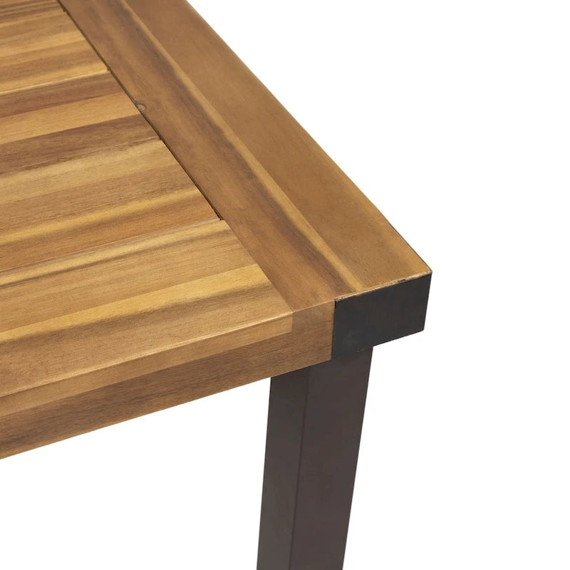 Ensemble de salle à manger d'extérieur Lankershim 8 places en bois d'acacia Christopher Knight Home