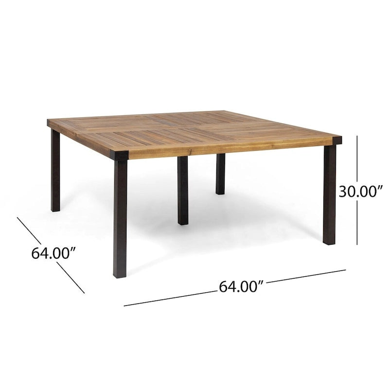 Ensemble de salle à manger d'extérieur Lankershim 8 places en bois d'acacia Christopher Knight Home
