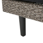 Ensemble de canapé d'angle en osier 4 pièces Tahiti Outdoor avec coussins par Christopher Knight Home