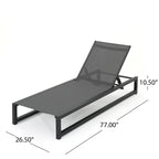 Chaise longue d'extérieur Modesta (lot de 4) par Christopher Knight Home