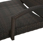 Chaises longues inclinables en osier avec accoudoirs Salem (lot de 4) par Christopher Knight Home