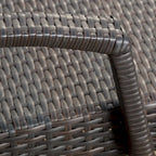 Chaises longues inclinables en osier avec accoudoirs Salem (lot de 4) par Christopher Knight Home