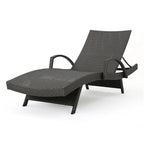 Chaises longues inclinables en osier avec accoudoirs Salem (lot de 4) par Christopher Knight Home