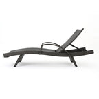 Chaises longues inclinables en osier avec accoudoirs Salem (lot de 4) par Christopher Knight Home