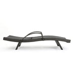 Chaises longues inclinables en osier avec accoudoirs Salem (lot de 4) par Christopher Knight Home