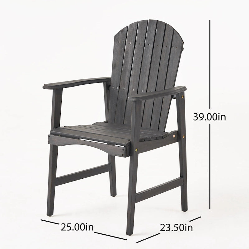 Ensemble de salle à manger Mantero Outdoor Adirondack 8 places en bois d'acacia de Christopher Knight Home