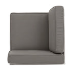 Canapé d'angle d'extérieur en aluminium en U pour 11 personnes, par Christopher Knight Home, Cape Coral