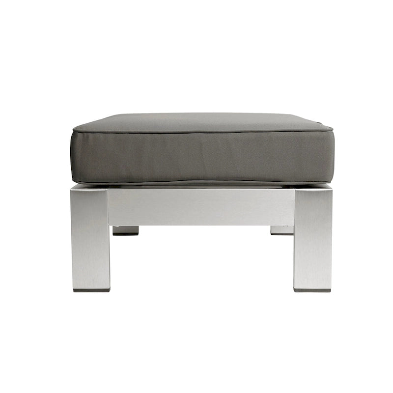 Canapé deux places et pouf d'extérieur 4 places en aluminium Cape Coral par Christopher Knight Home