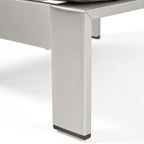 Canapé deux places et pouf d'extérieur 4 places en aluminium Cape Coral par Christopher Knight Home