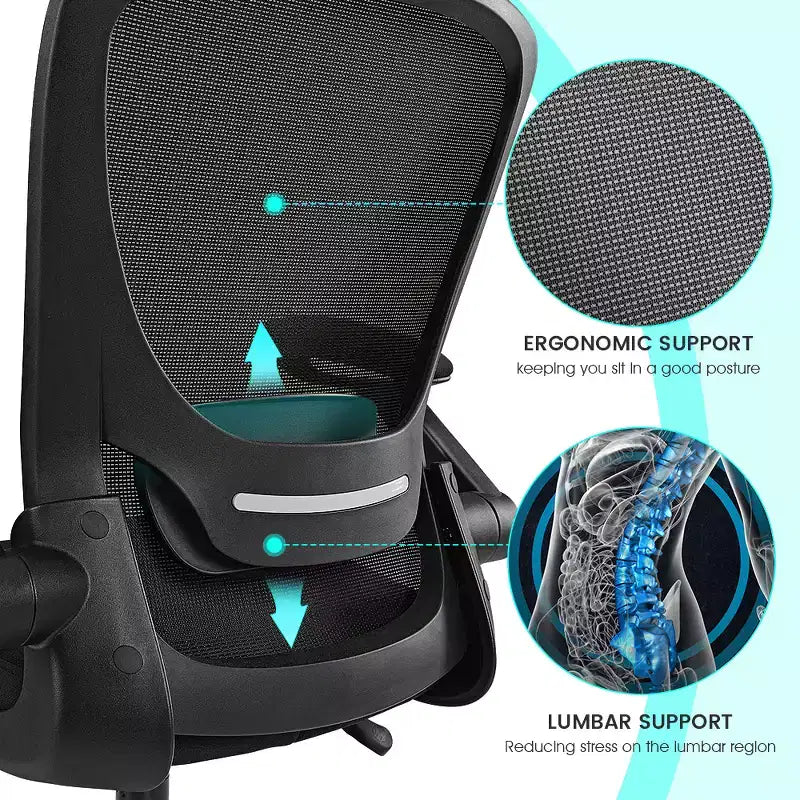 Chaise de bureau ergonomique EUREKA ERGONOMIC série ONYX