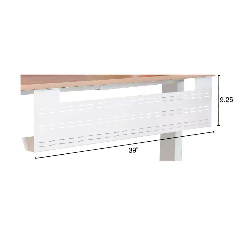 Stand Up Desk Store – Bac de gestion de câbles sous le bureau, noir, passe-câbles horizontal pour ordinateur et panneau de confidentialité