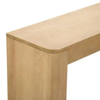 Plank+Beam 46 Table Console en Bois Massif, Table d'Appoint Canapé à Bords Arrondis Conture, Table d'Entrée Étroite, Tables Consoles pour Entrée
