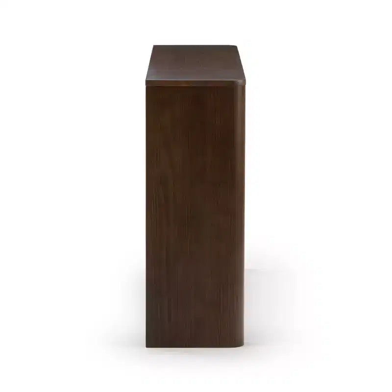 Plank+Beam 46 Table Console en Bois Massif, Table d'Appoint Canapé à Bords Arrondis Conture, Table d'Entrée Étroite, Tables Consoles pour Entrée