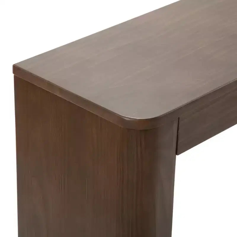 Plank+Beam 46 Table Console en Bois Massif, Table d'Appoint Canapé à Bords Arrondis Conture, Table d'Entrée Étroite, Tables Consoles pour Entrée
