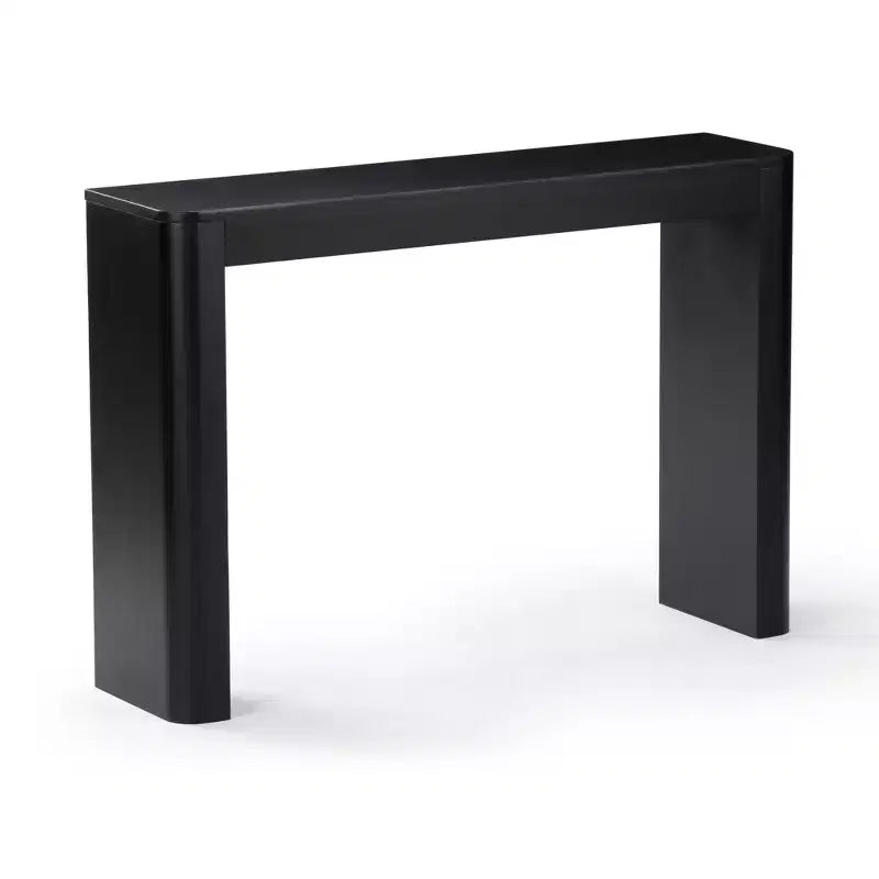 Plank+Beam 46 Table Console en Bois Massif, Table d'Appoint Canapé à Bords Arrondis Conture, Table d'Entrée Étroite, Tables Consoles pour Entrée