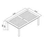 Amazonia Bombay Ensemble de salle à manger extérieur 5 pièces en bois – 5 pièces