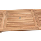 Ensemble de salle à manger 11 pièces en teck avec fauteuils - 11 pièces