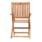 Ensemble de salle à manger 11 pièces en teck avec fauteuils - 11 pièces