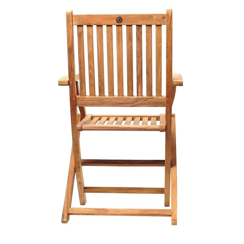 Ensemble de salle à manger 11 pièces en teck avec fauteuils - 11 pièces